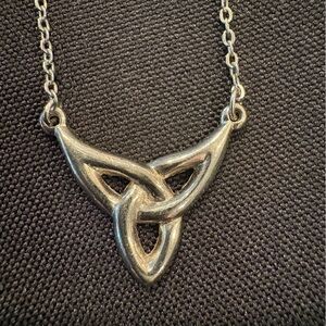 Celtic Trinity Knot Necklace in Silver - Classic Pendant